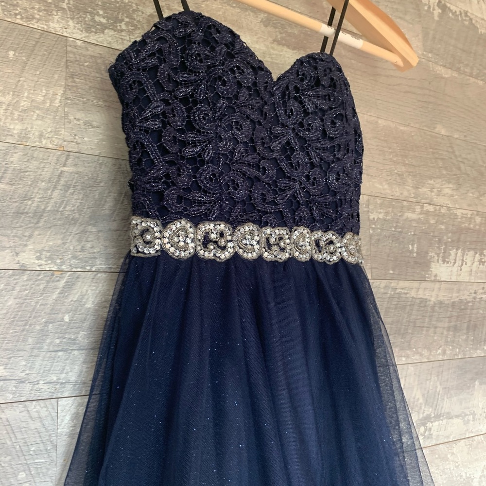 Navy blue formal dress
